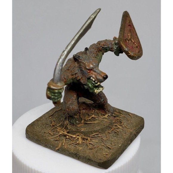 Ogre Warrior In Wolf Clothing Shelf Sitter Mini Statue - A Must-Have for Fantasy - Picture 2 of 12
